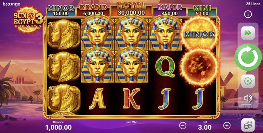 Огляд казино для гри в Sun of Egypt 3